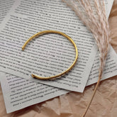 Vintage Gold & Silver S925 Open Cuff Bracelet